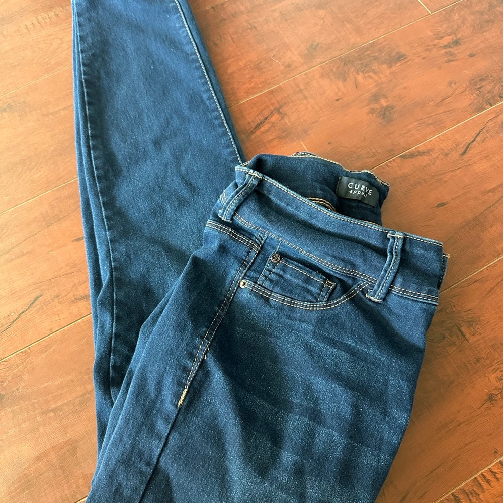 Curve Appeal Women's Dark Blue Skinny Jeans